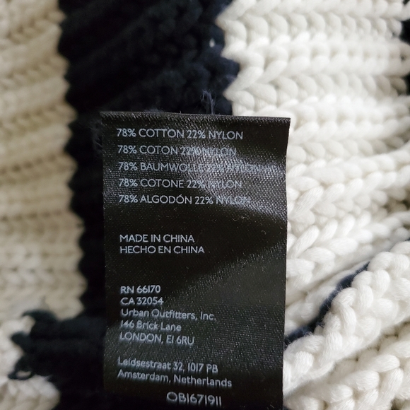 Anthropologie Maeve Cardigan NWT Sleeveless Black White Duster XS/S - Picture 11 of 13